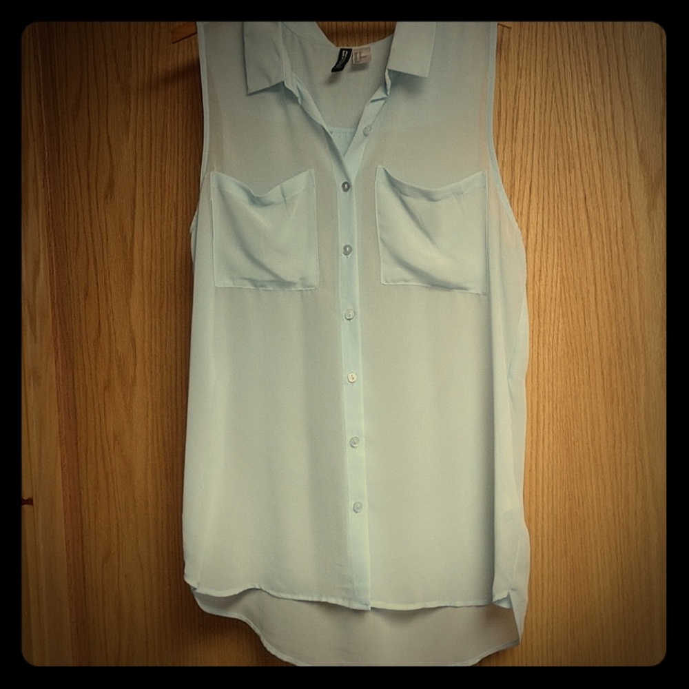 Sleeveless Sheer Top